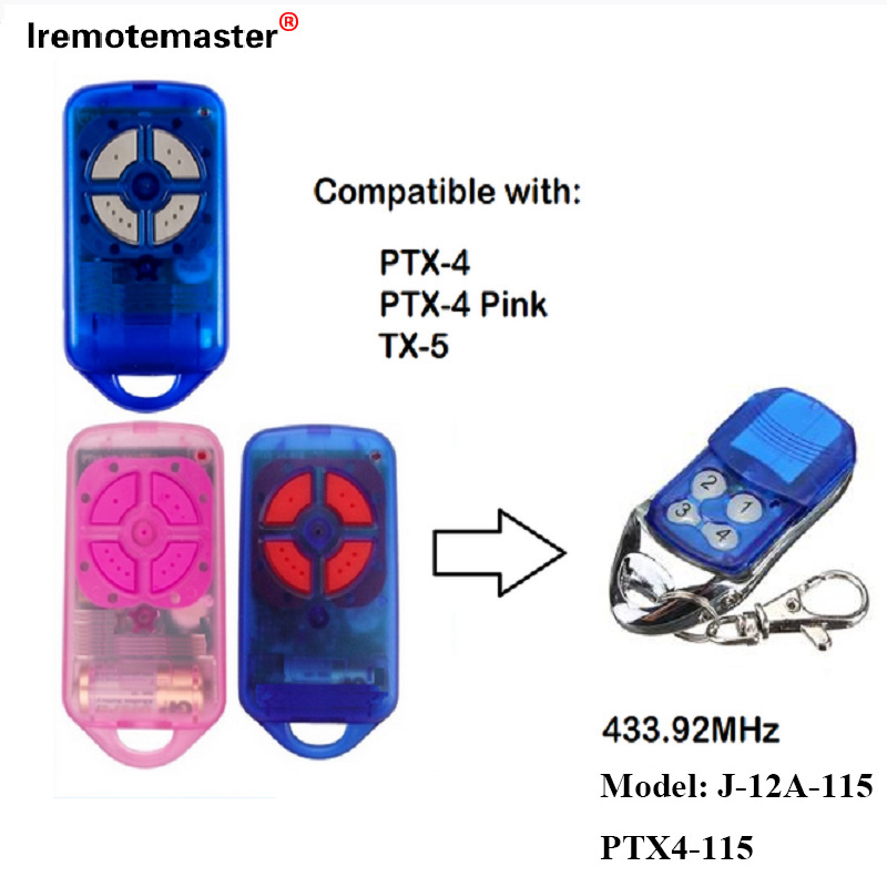 Za PTX4 433,92 MHz Rolling Code daljinski upravljač za garažna vrata